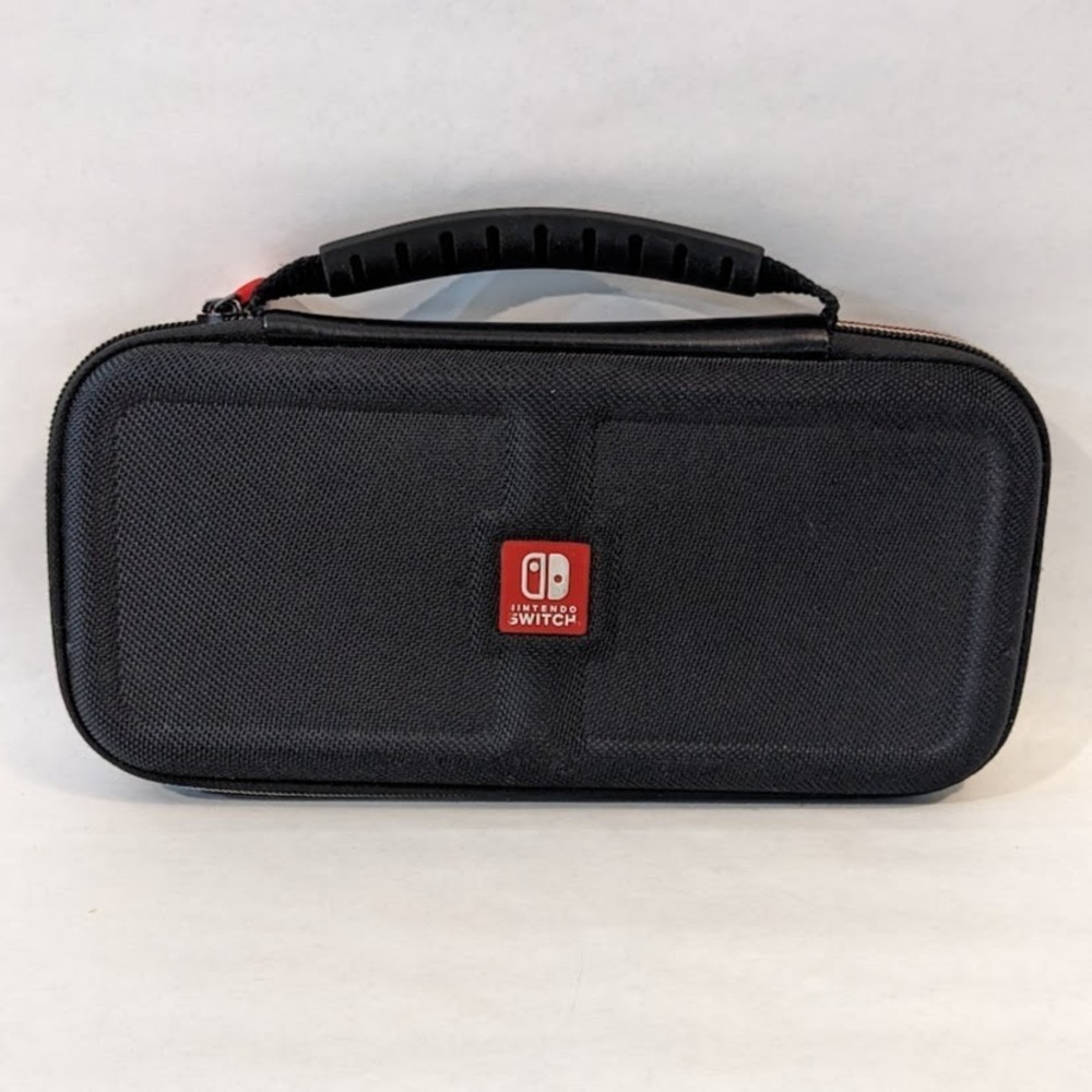 Official Nintendo Switch Travel Case Black Ballistic Nylon Hard Pad Carrying OEM